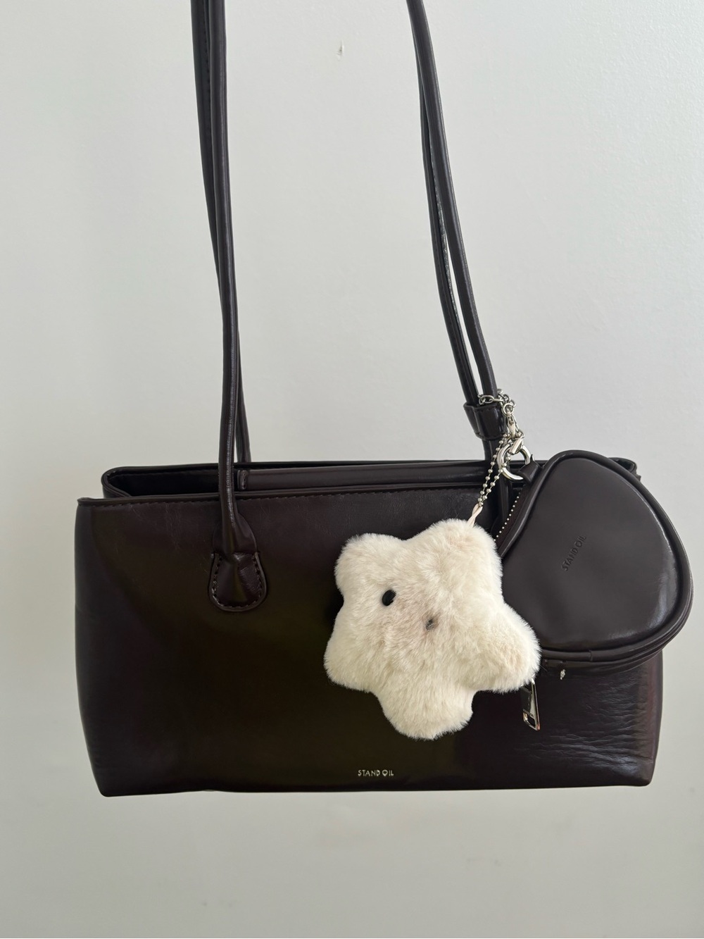 standoil korean square low marron bag in (rare)